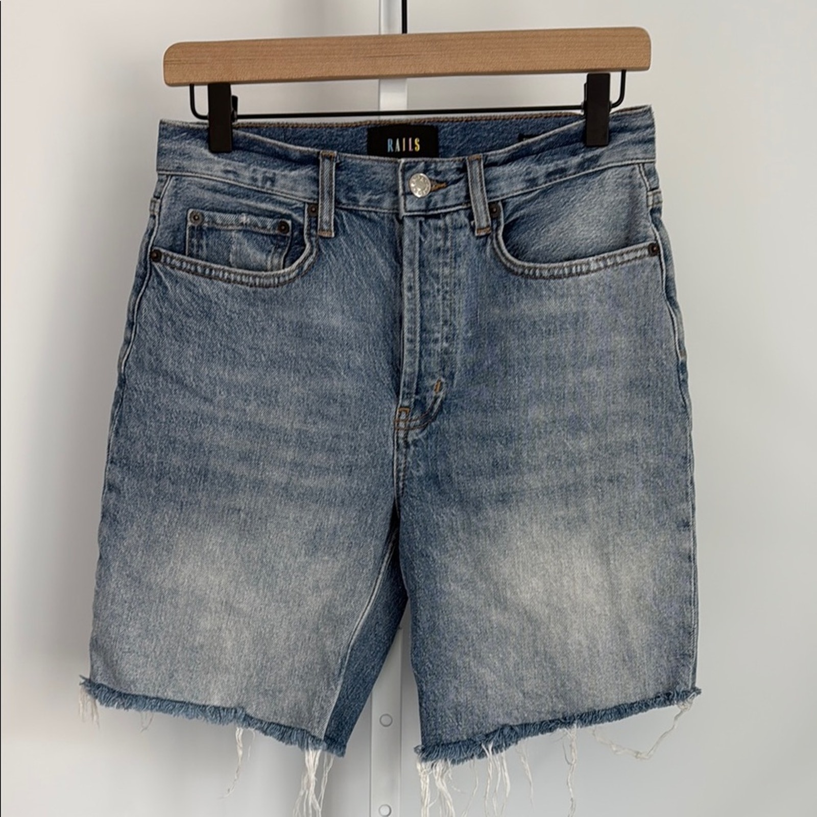 Rails The Beachwood High Rise Bermuda Short Frayed Size 26